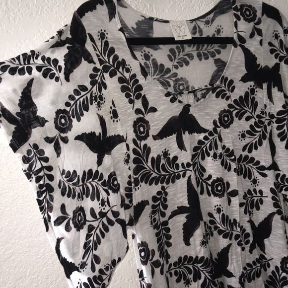 Ella Moss flutter dolman sleeved blouse Small S - Picture 2 of 5